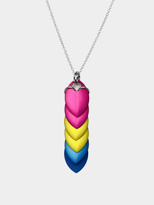 Pansexual Dragon Scale Necklace