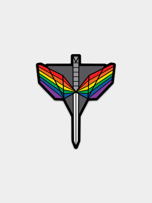 Angel's Shield Rainbow Sticker or Magnet